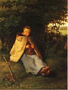Jean Francois Millet Woman Knitting Spain oil painting reproduction
